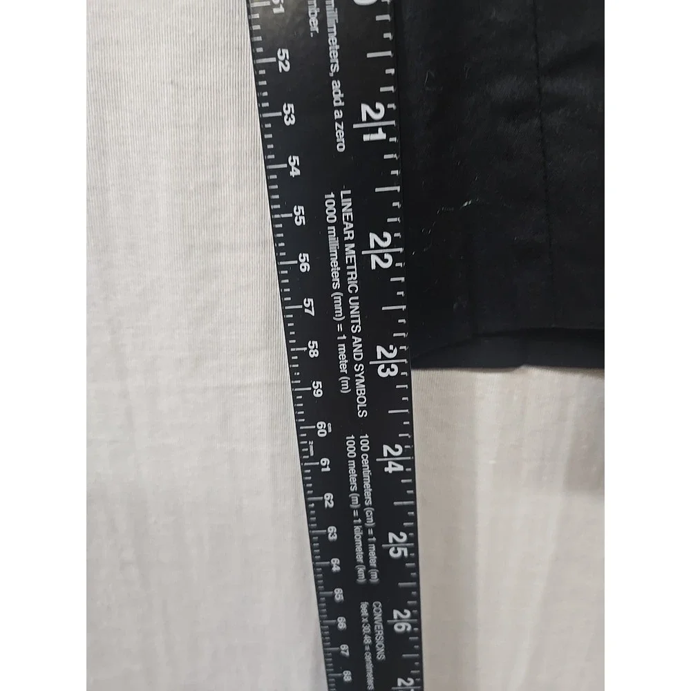 Talbots‎ Pants Women's 10P Black Straight Leg Classic Side Zip Cropped Stretch